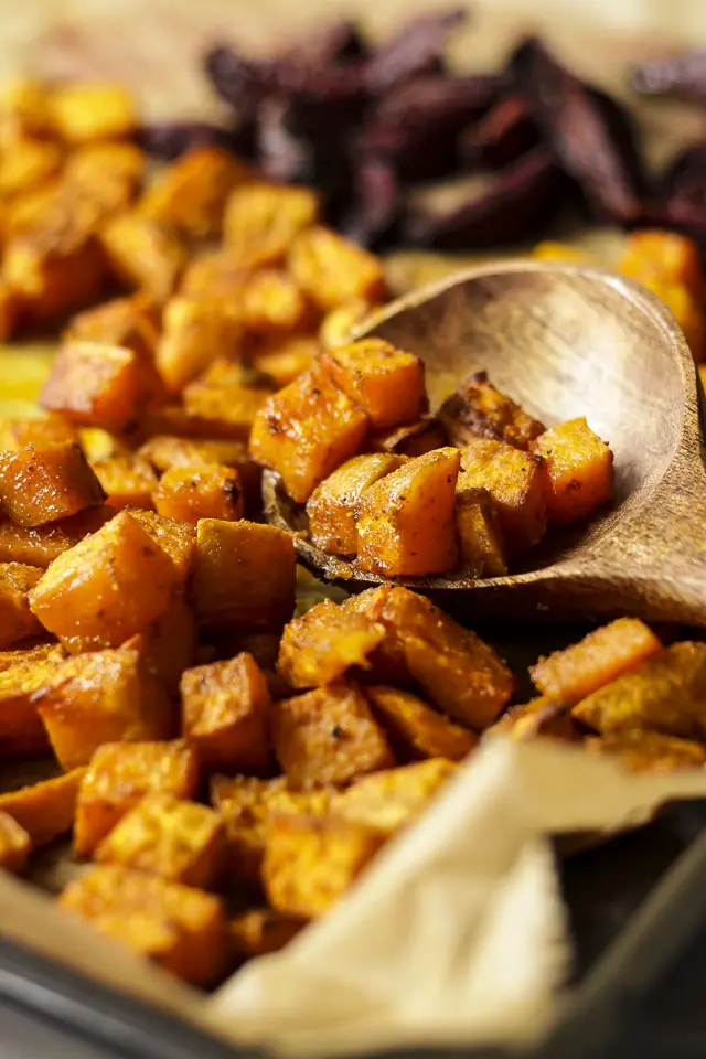 Roasted Sweet Potatoes for Vegan Bowls