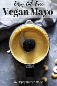 Vegan Cashew Mayo in a Food Processor Pinterest