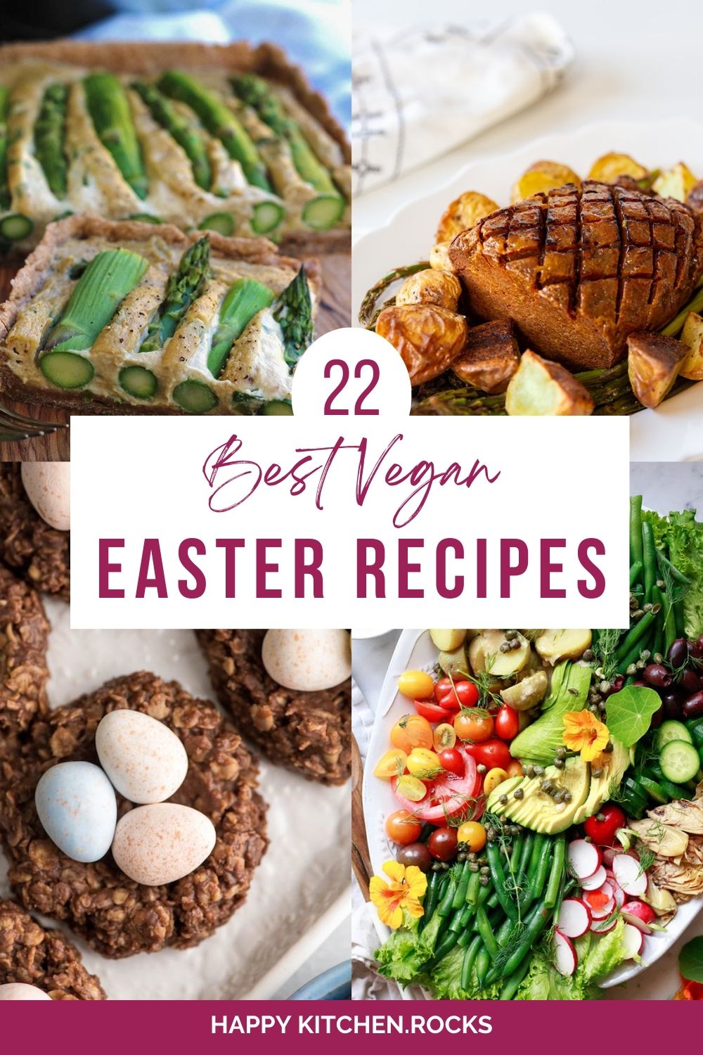 Best Vegan Easter Recipes Collage.