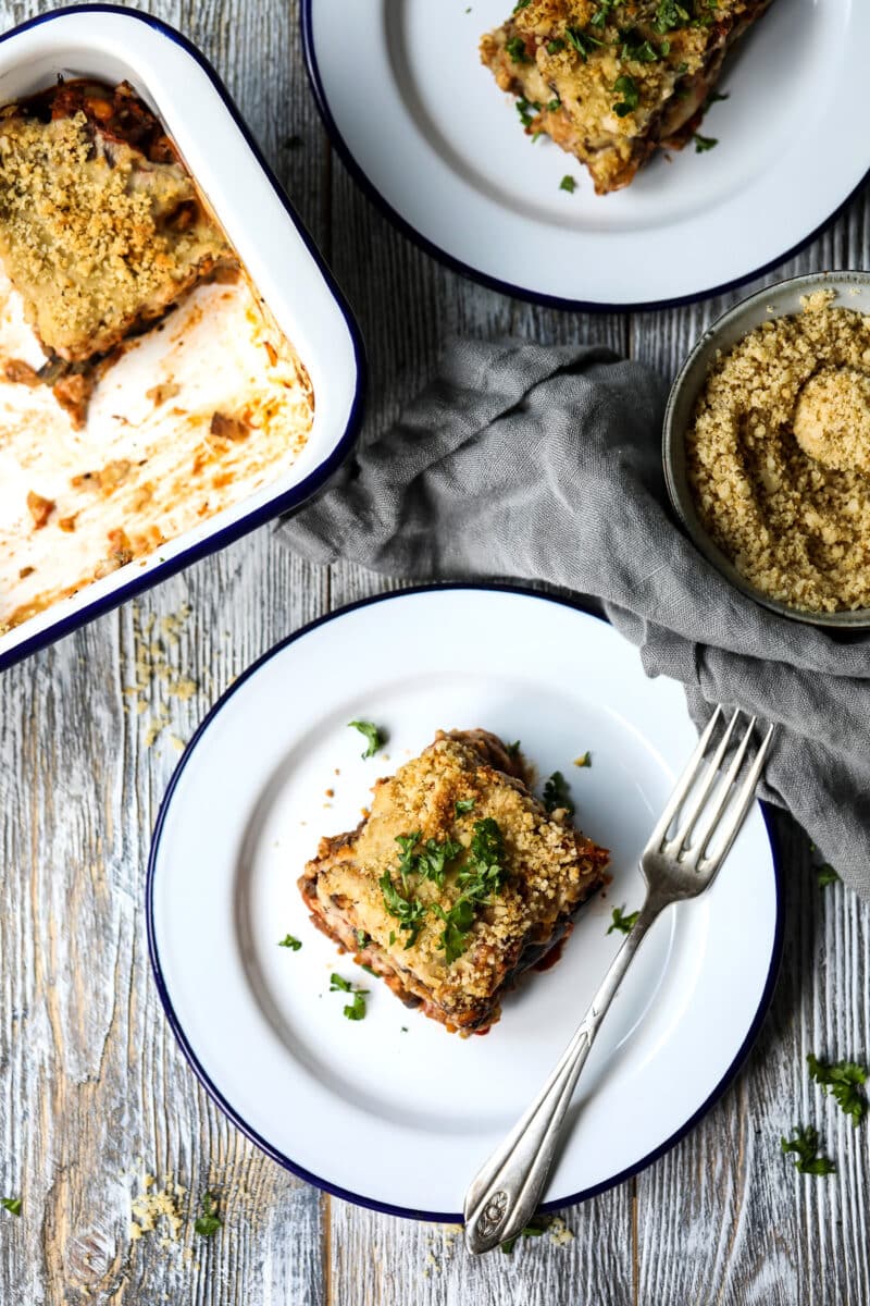Glutenfree Vegan Eggplant Lasagna • Happy Kitchen