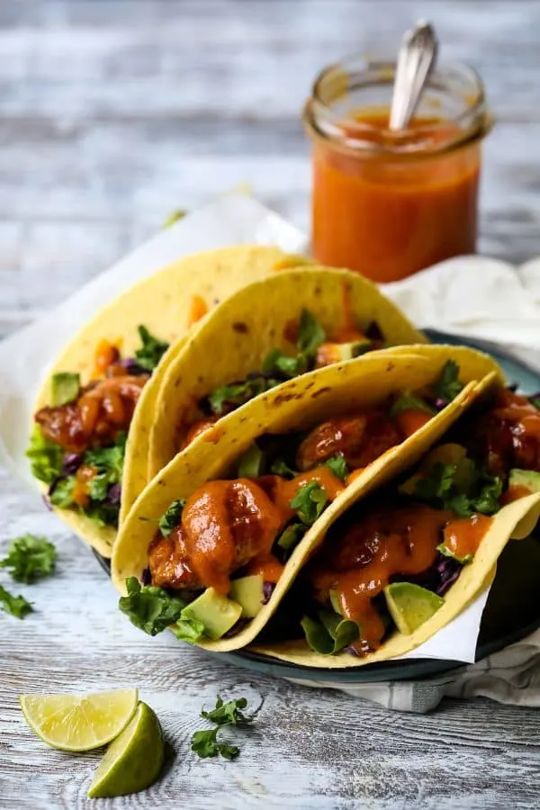 Vegan Buffalo Tacos